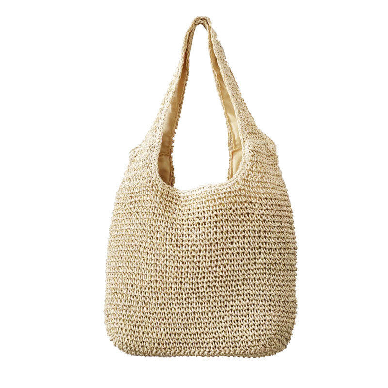 2022 Summer Raffia Handbag Bohemian Style Acceptable OEM/ODM Woven Weave Straw Beach Bag