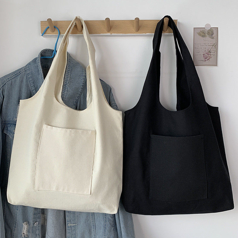 Custom Logo Canvas Shopping Bag Organic Cotton Tote Bag and Newest Fashionable Style